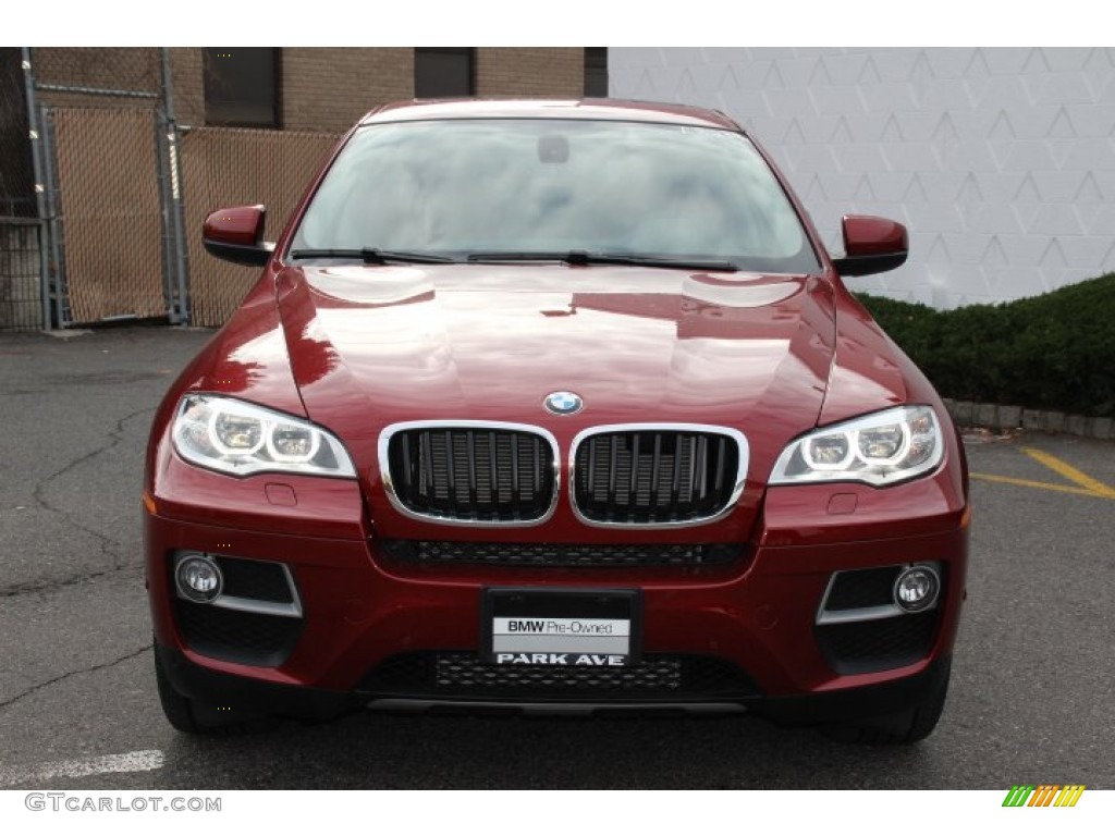 2014 X6 xDrive35i - Vermillion Red Metallic / Saddle Brown photo #8