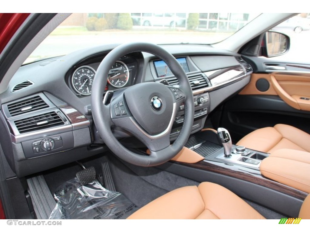 2014 X6 xDrive35i - Vermillion Red Metallic / Saddle Brown photo #10