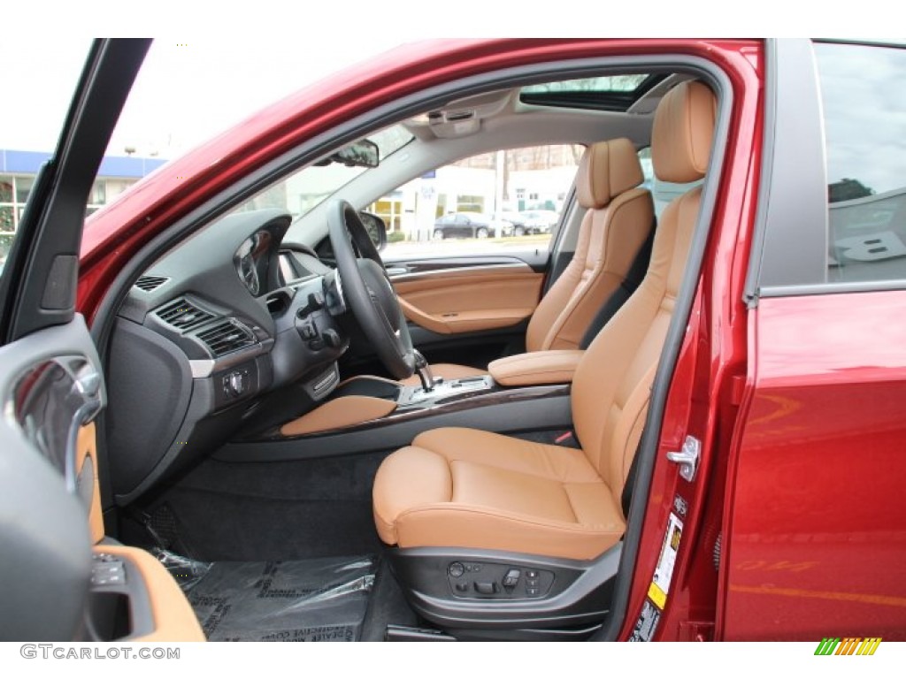 2014 X6 xDrive35i - Vermillion Red Metallic / Saddle Brown photo #11