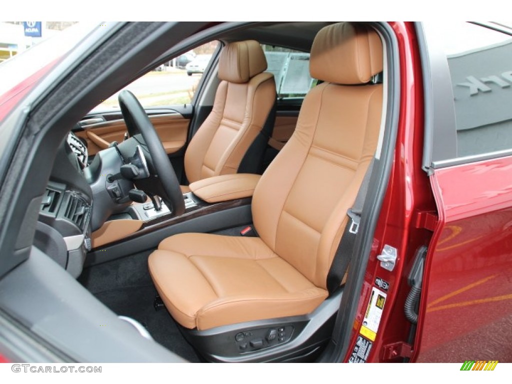 2014 X6 xDrive35i - Vermillion Red Metallic / Saddle Brown photo #12