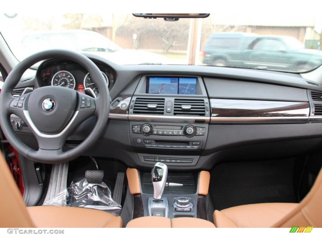 2014 X6 xDrive35i - Vermillion Red Metallic / Saddle Brown photo #13