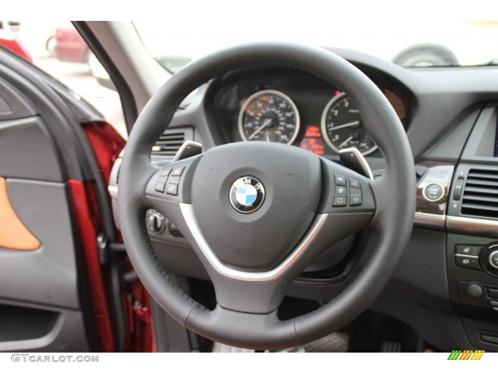 2014 X6 xDrive35i - Vermillion Red Metallic / Saddle Brown photo #16