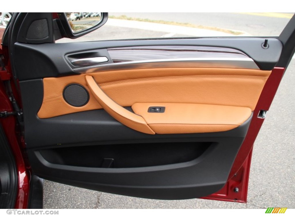 2014 X6 xDrive35i - Vermillion Red Metallic / Saddle Brown photo #25