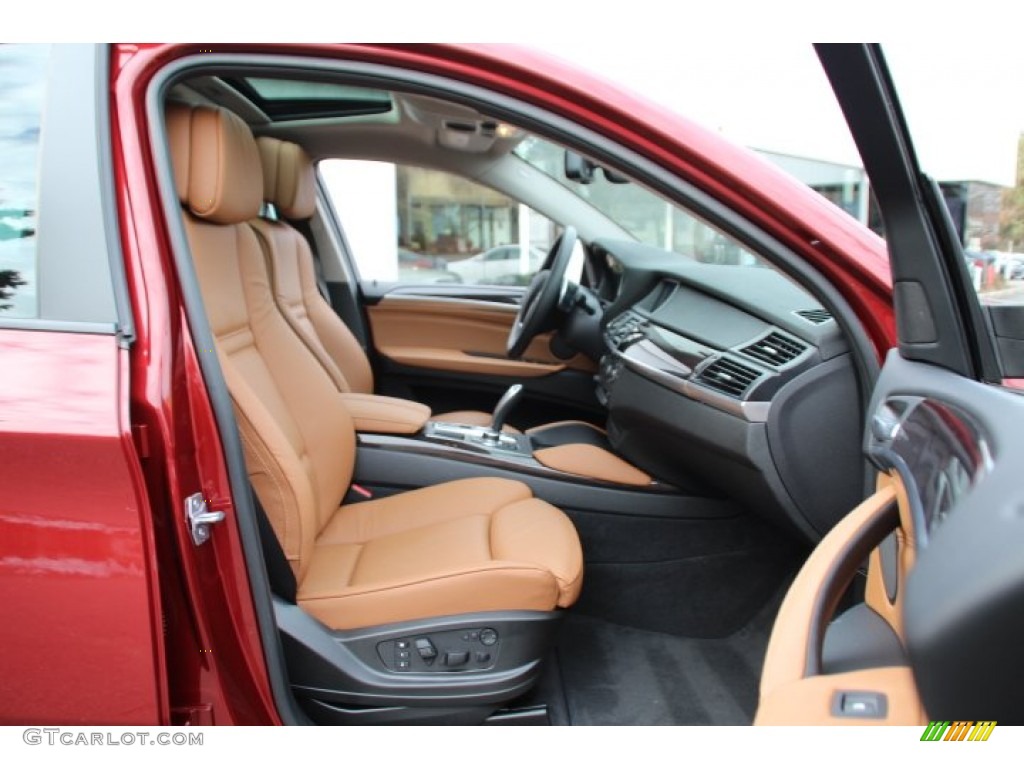 2014 X6 xDrive35i - Vermillion Red Metallic / Saddle Brown photo #27