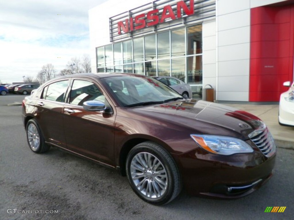 2012 200 Limited Sedan - Deep Auburn Pearl / Black/Light Frost photo #1