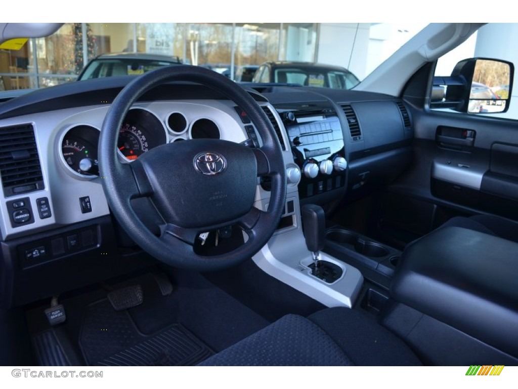 Black Interior 2007 Toyota Tundra SR5 TRD Double Cab Photo #89233180