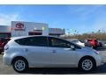 2014 Classic Silver Metallic Toyota Prius v Three  photo #2