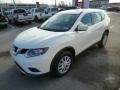 2014 Moonlight White Nissan Rogue S AWD  photo #3