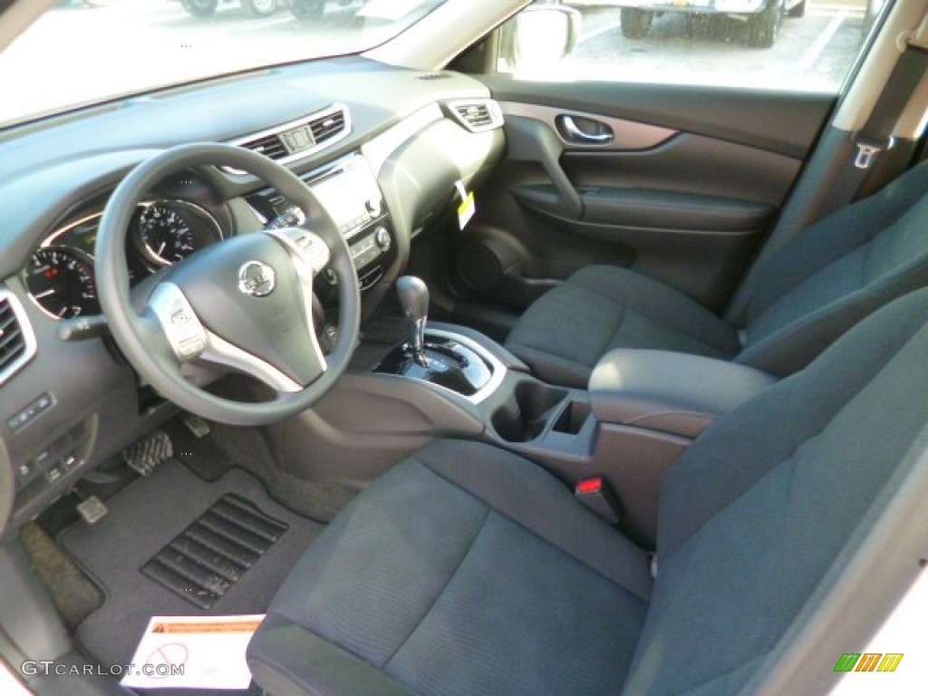Charcoal Interior 2014 Nissan Rogue S AWD Photo #89234329