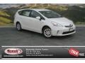 2014 Blizzard White Pearl Toyota Prius v Three  photo #1