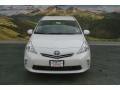 2014 Blizzard White Pearl Toyota Prius v Three  photo #2