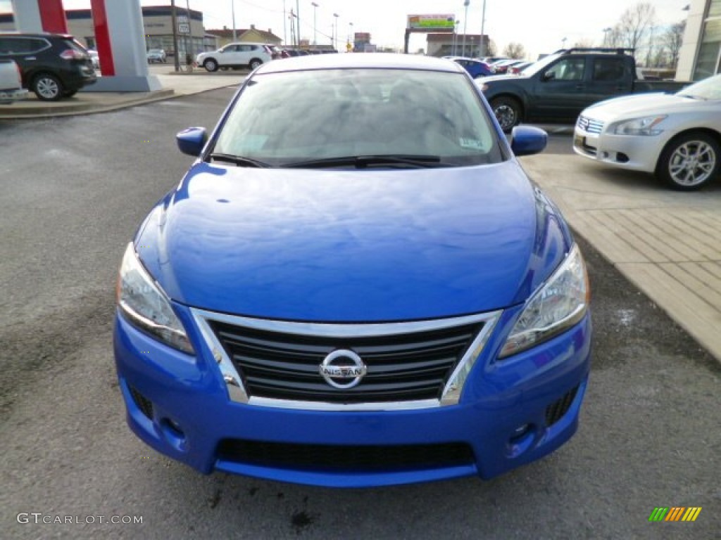 2014 Sentra SR - Metallic Blue / Charcoal photo #2