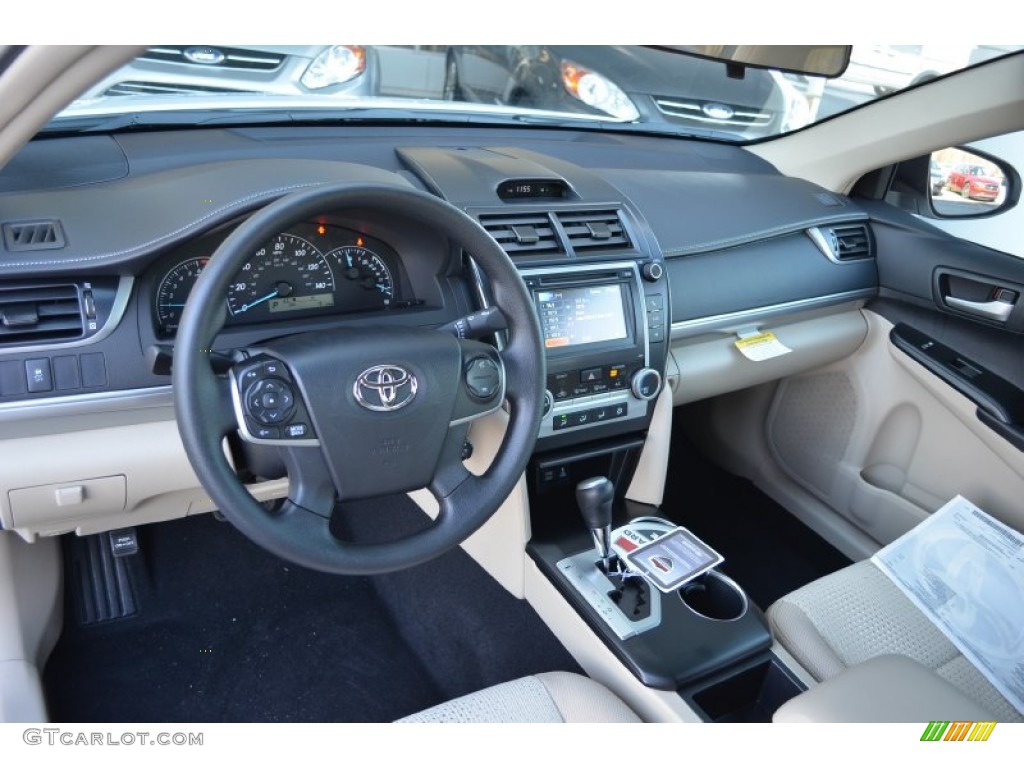 2014 Camry L - Super White / Ivory photo #6