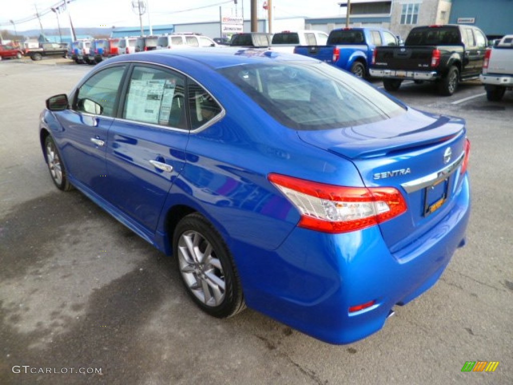 2014 Sentra SR - Metallic Blue / Charcoal photo #5
