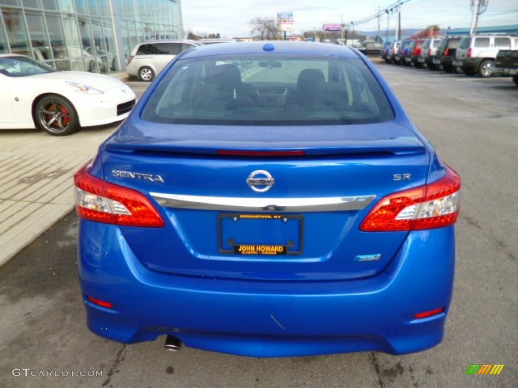 2014 Sentra SR - Metallic Blue / Charcoal photo #6