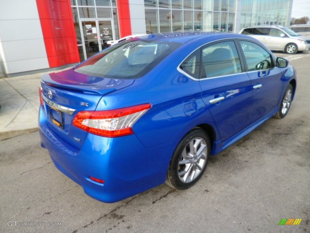 2014 Sentra SR - Metallic Blue / Charcoal photo #7