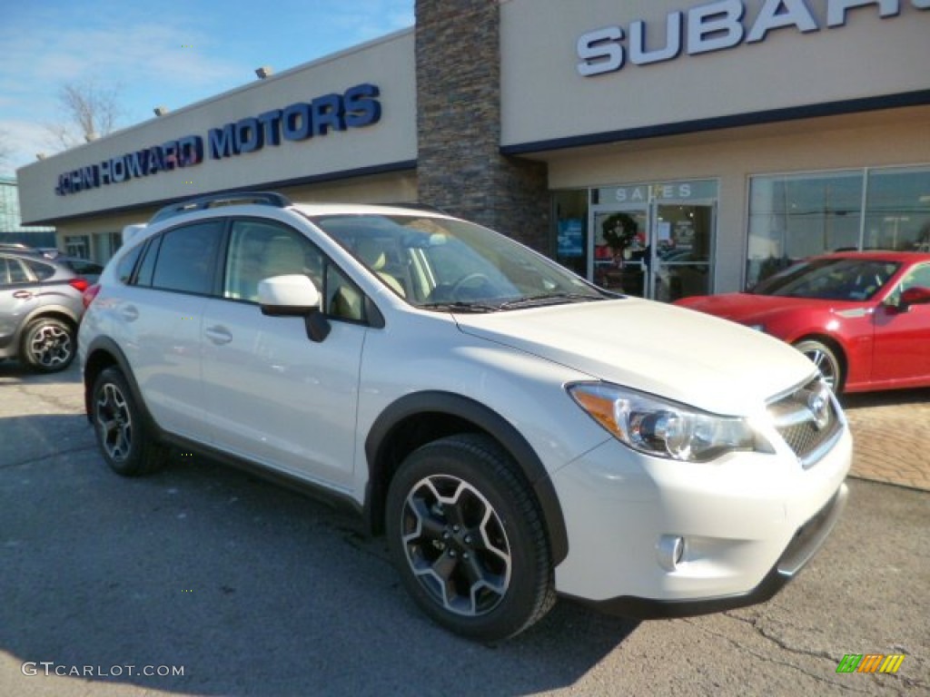 2014 XV Crosstrek 2.0i Limited - Satin White Pearl / Ivory photo #1