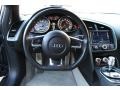 2009 Audi R8 Limestone Grey Alcantara/Leather Interior Steering Wheel Photo