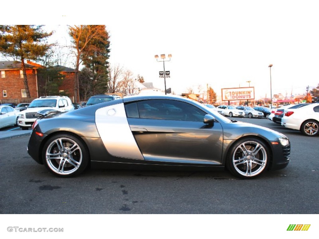 2009 R8 4.2 FSI quattro - Daytona Grey Pearl Effect / Limestone Grey Alcantara/Leather photo #10