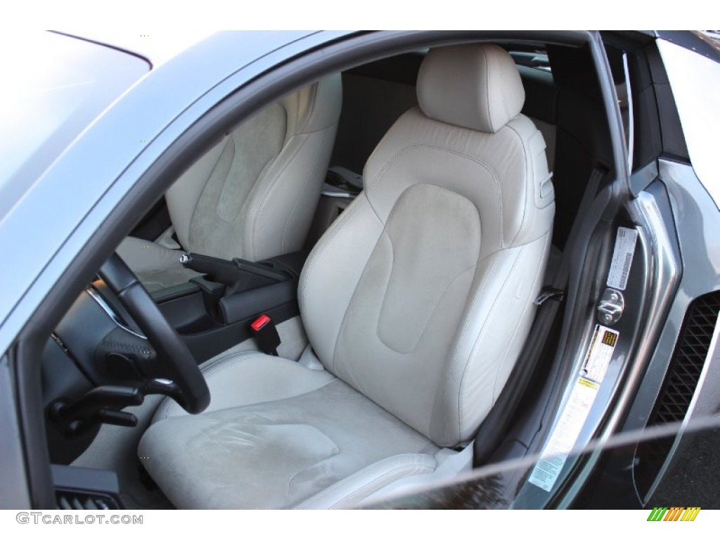 Limestone Grey Alcantara/Leather Interior 2009 Audi R8 4.2 FSI quattro Photo #89235835