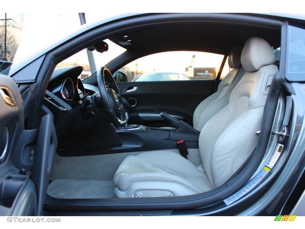 Limestone Grey Alcantara/Leather Interior 2009 Audi R8 4.2 FSI quattro Photo #89235856