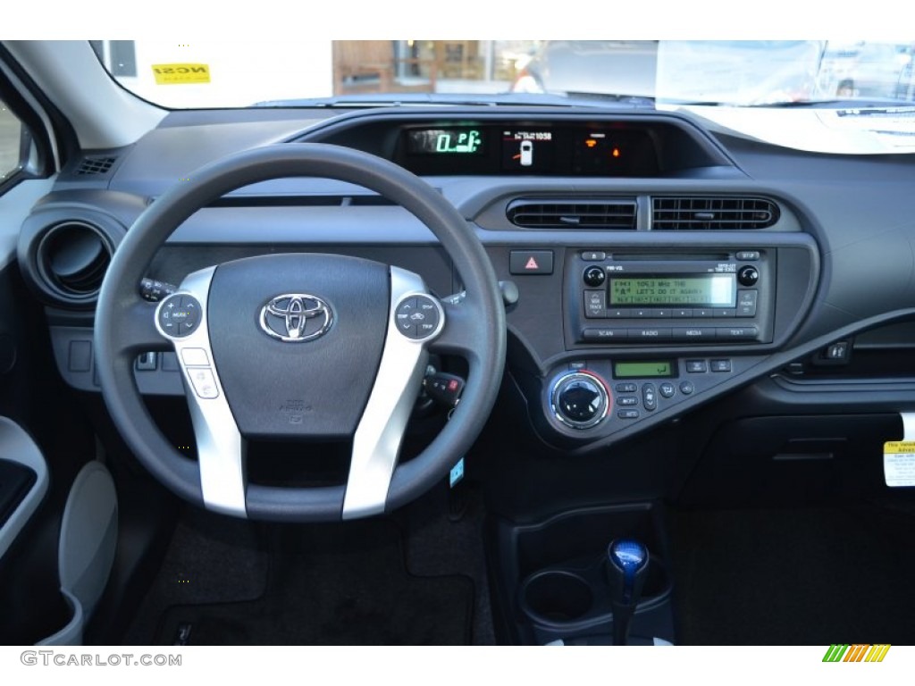 2013 Prius c Hybrid One - Super White / Gray photo #10