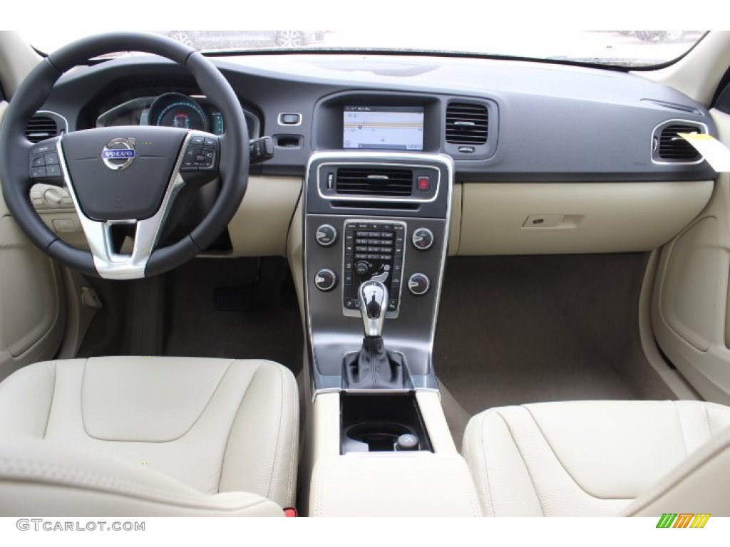 2014 Volvo S60 T5 Soft Beige Dashboard Photo #89236711