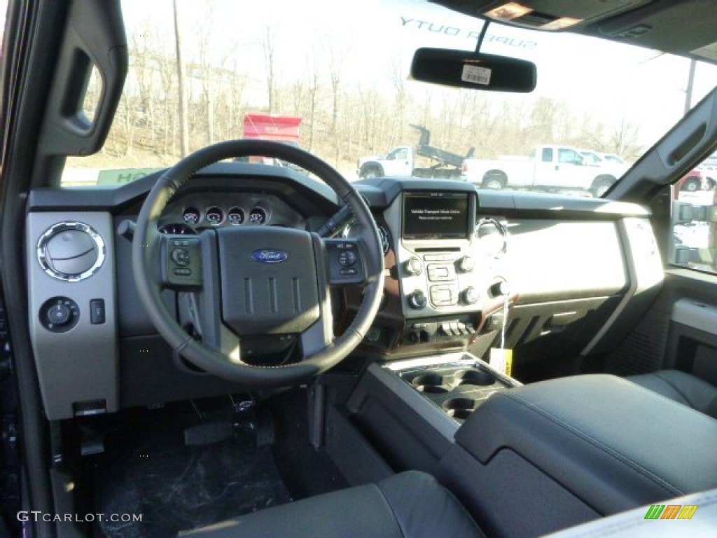 Black Interior 2014 Ford F450 Super Duty Lariat Crew Cab 4x4 Dually Photo #89236724