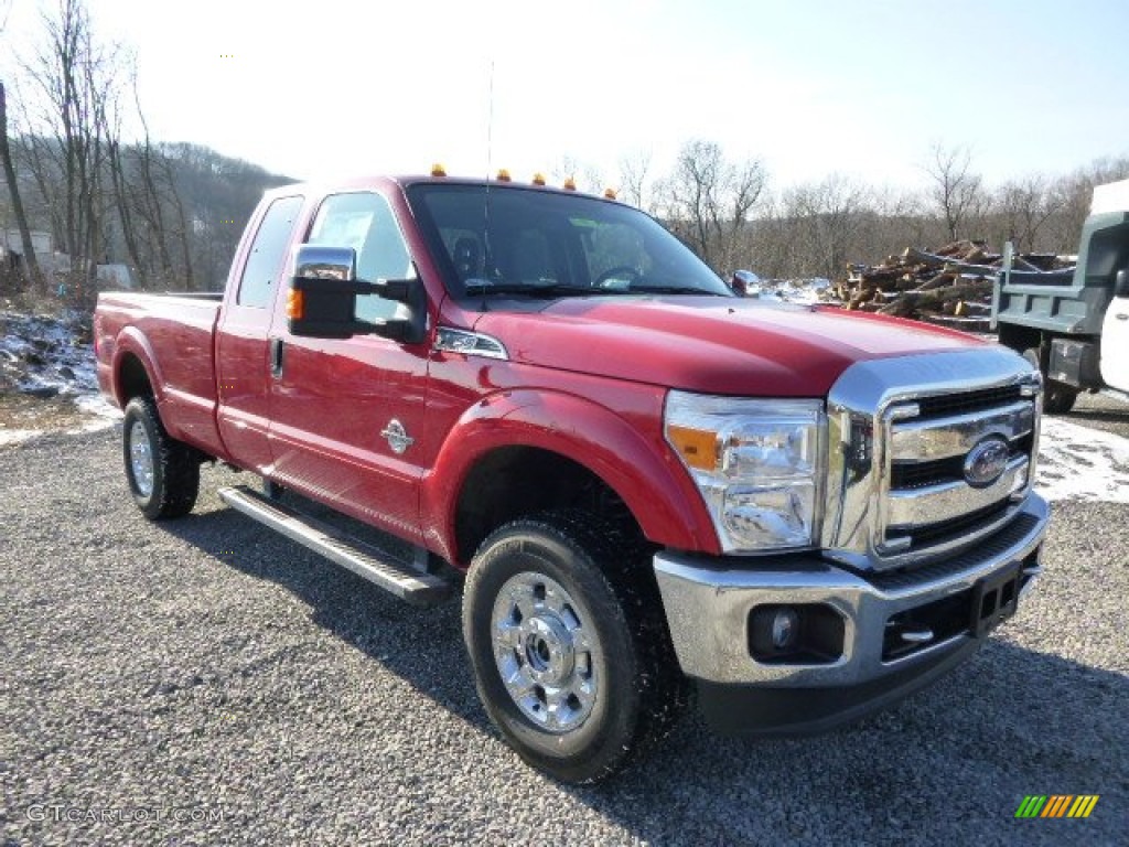 Vermillion Red 2014 Ford F250 Super Duty XLT SuperCab 4x4 Exterior Photo #89236921