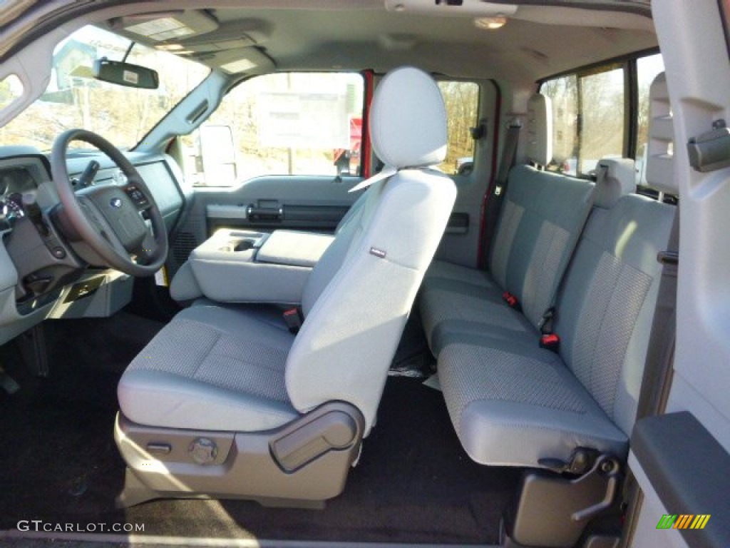 Steel Interior 2014 Ford F250 Super Duty XLT SuperCab 4x4 Photo #89237119