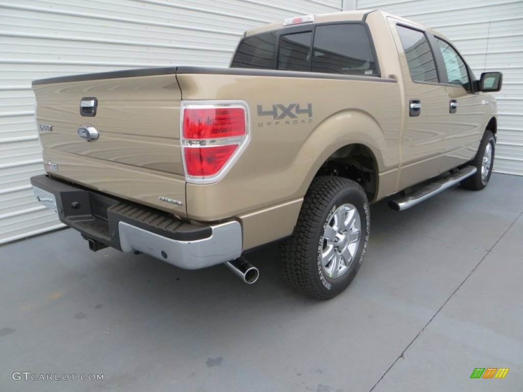 Pale Adobe 2014 Ford F150 XLT SuperCrew 4x4 Exterior Photo #89237137