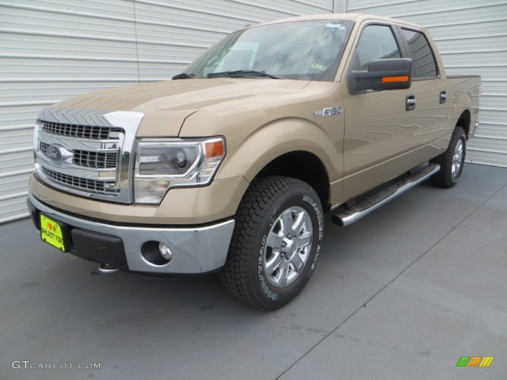 2014 F150 XLT SuperCrew 4x4 - Pale Adobe / Pale Adobe photo #7