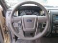 2014 Ford F150 Pale Adobe Interior Steering Wheel Photo