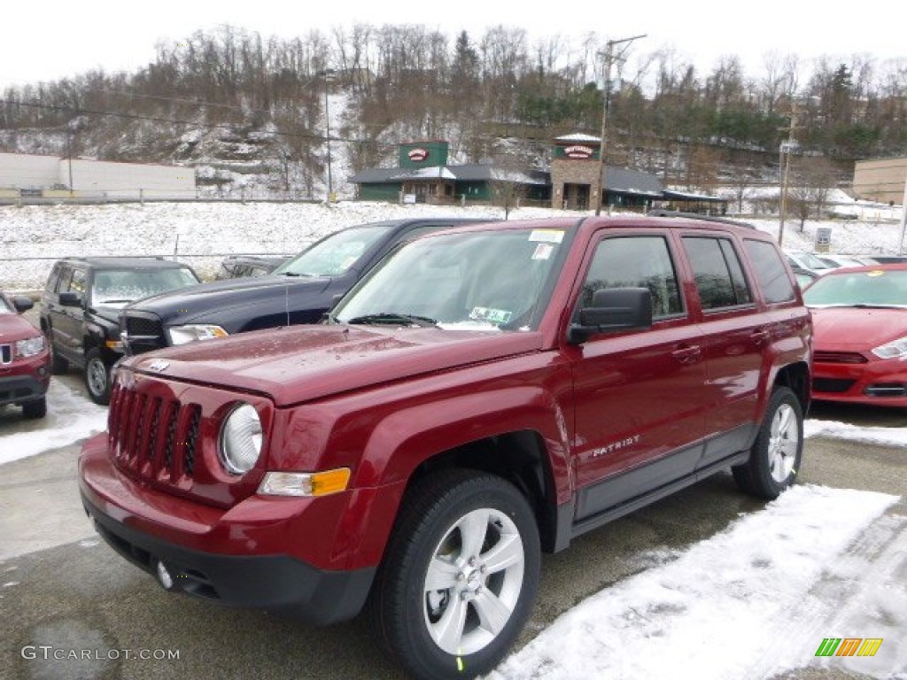 Deep Cherry Red Crystal Pearl Jeep Patriot