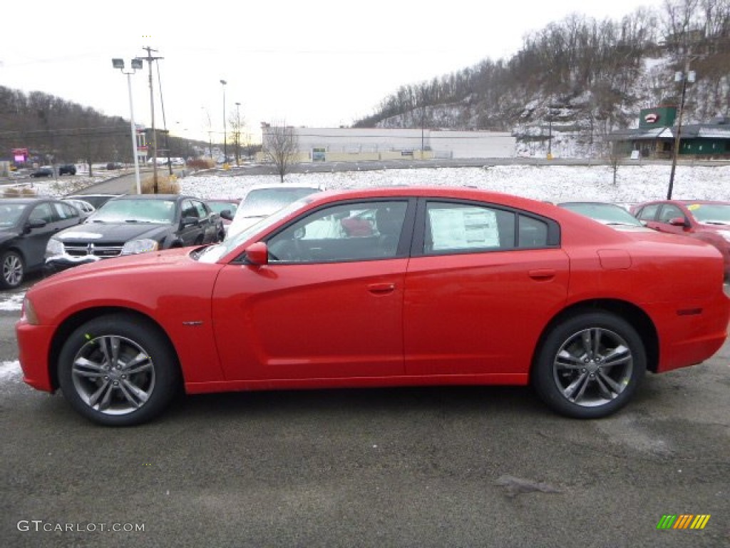 2014 Charger R/T Plus AWD - TorRed / Black photo #2