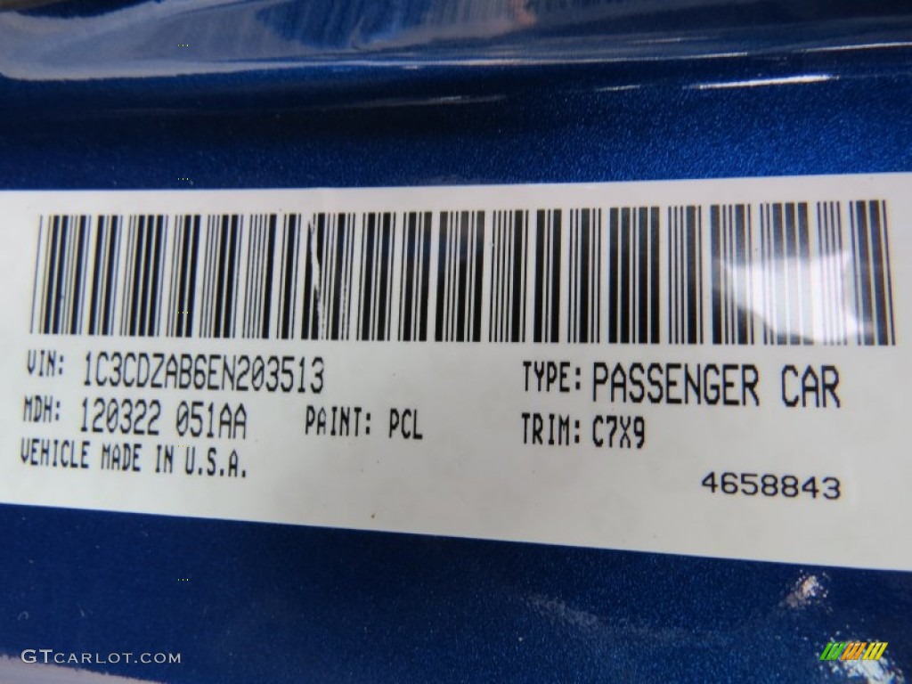 2014 Avenger SE - Blue Streak Pearl / Black photo #10