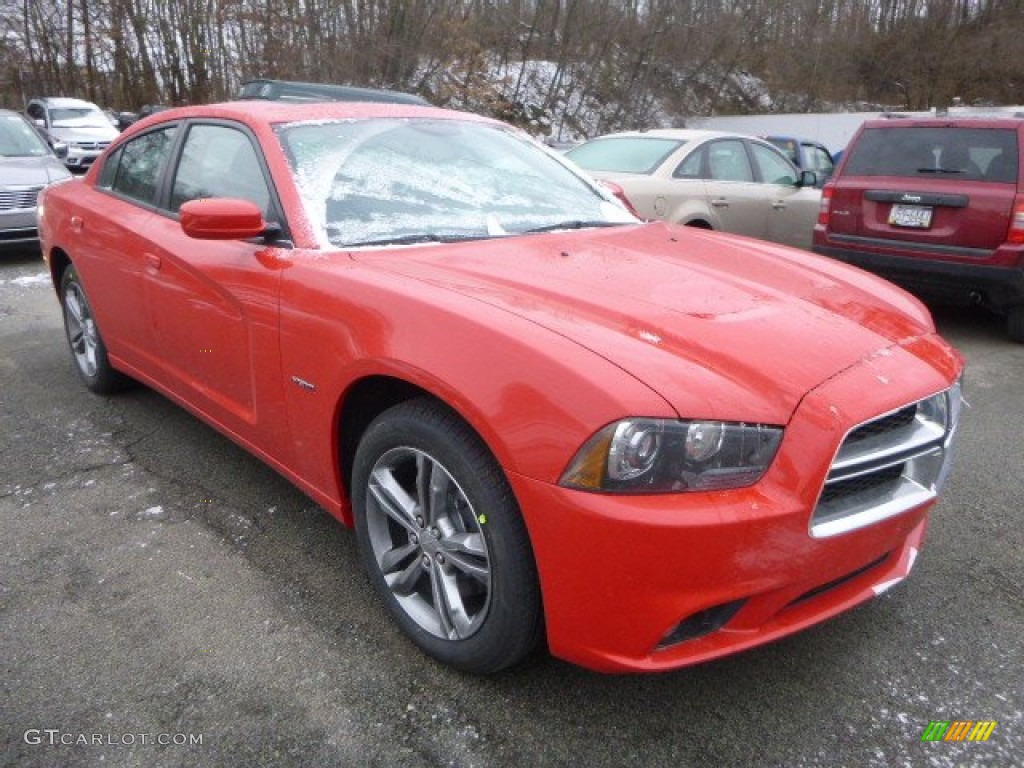 2014 Charger R/T Plus AWD - TorRed / Black photo #7