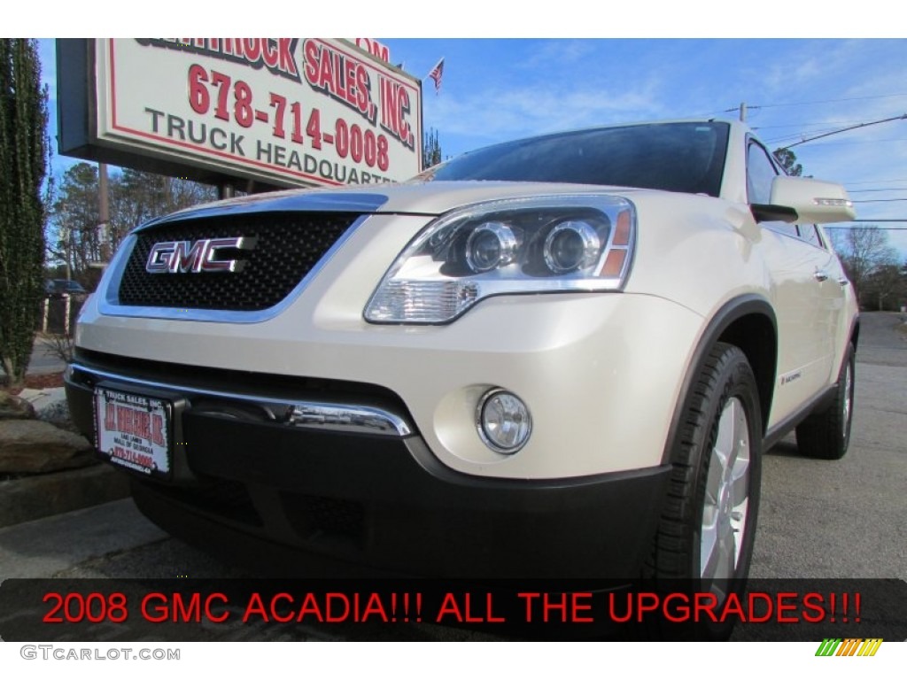2008 Acadia SLT - Platinum Ice Tricoat / Light Titanium photo #1