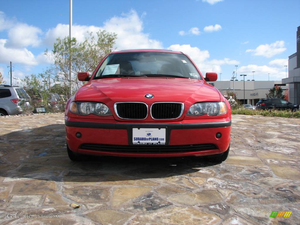 2005 3 Series 325i Sedan - Electric Red / Sand photo #2