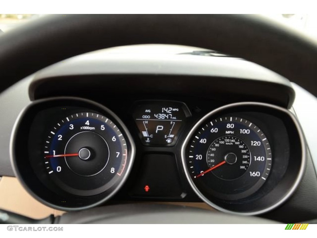 2013 Elantra GLS - Volcanic Red / Beige photo #20