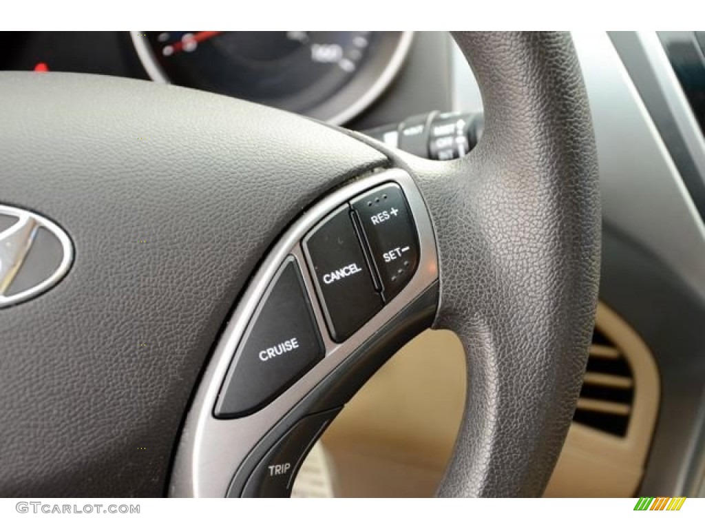 2013 Elantra GLS - Volcanic Red / Beige photo #22