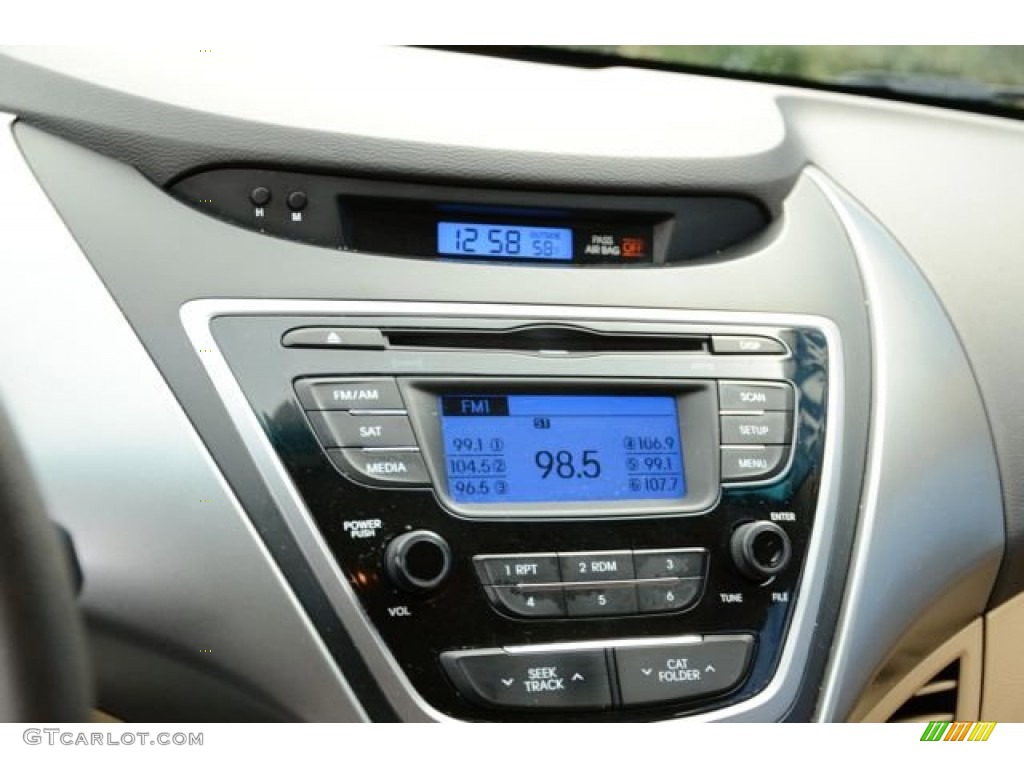 2013 Elantra GLS - Volcanic Red / Beige photo #24