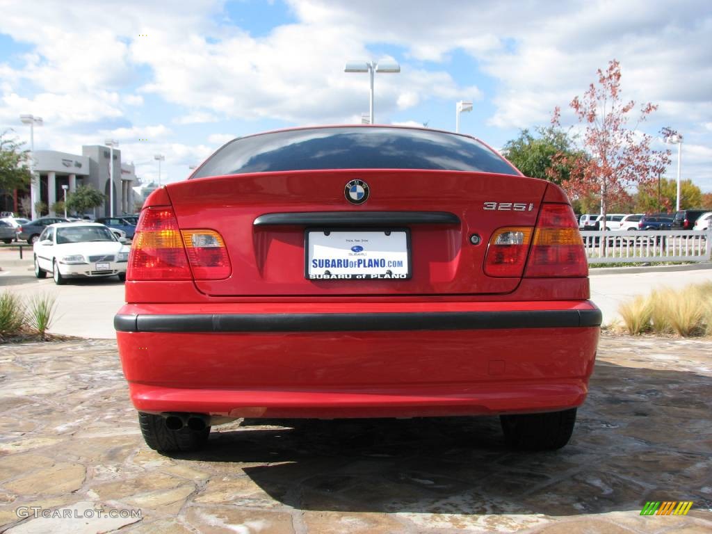 2005 3 Series 325i Sedan - Electric Red / Sand photo #6