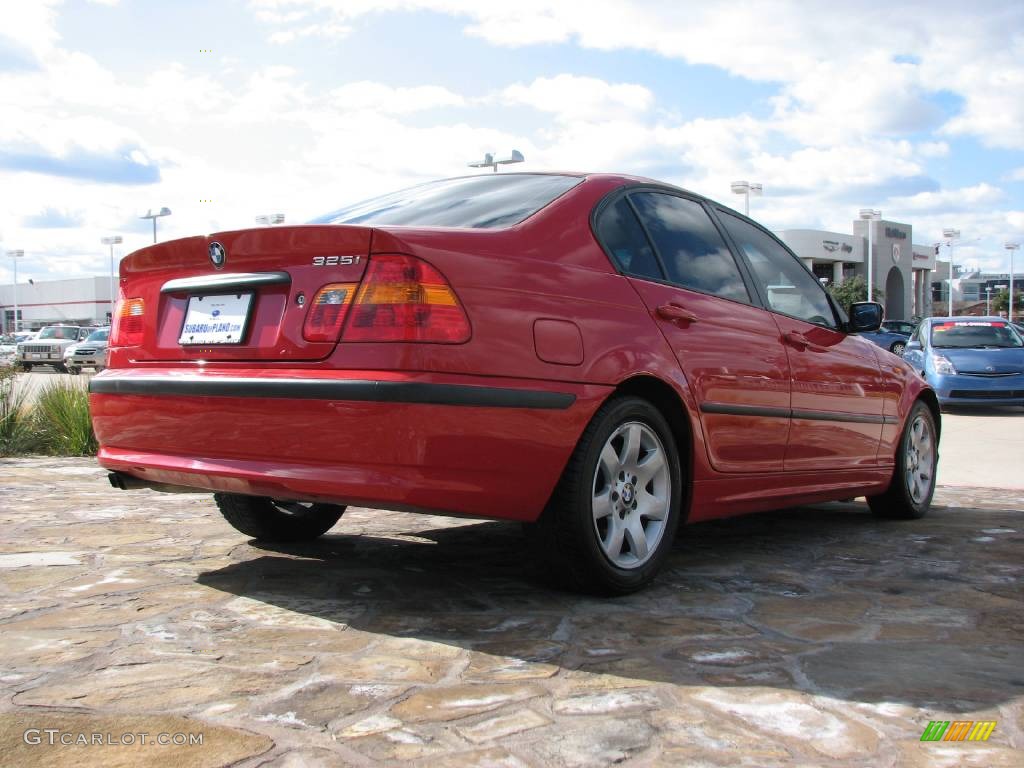 2005 3 Series 325i Sedan - Electric Red / Sand photo #7