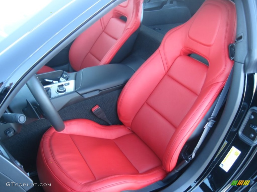 2014 Corvette Stingray Coupe - Black / Adrenaline Red photo #11