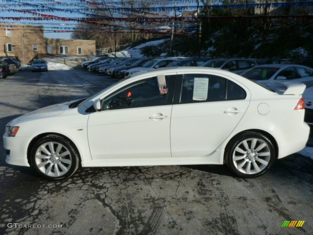 Wicked White Satin 2009 Mitsubishi Lancer GTS Exterior Photo #89243912