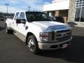 2008 Oxford White Ford F350 Super Duty King Ranch Crew Cab Dually  photo #2