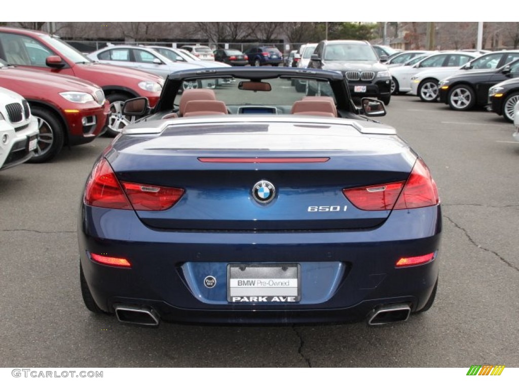 2013 6 Series 650i Convertible - Deep Sea Blue Metallic / Cinnamon Brown photo #4