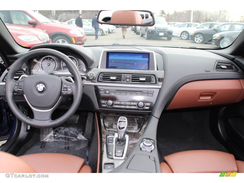 2013 BMW 6 Series 650i Convertible Cinnamon Brown Dashboard Photo #89244770