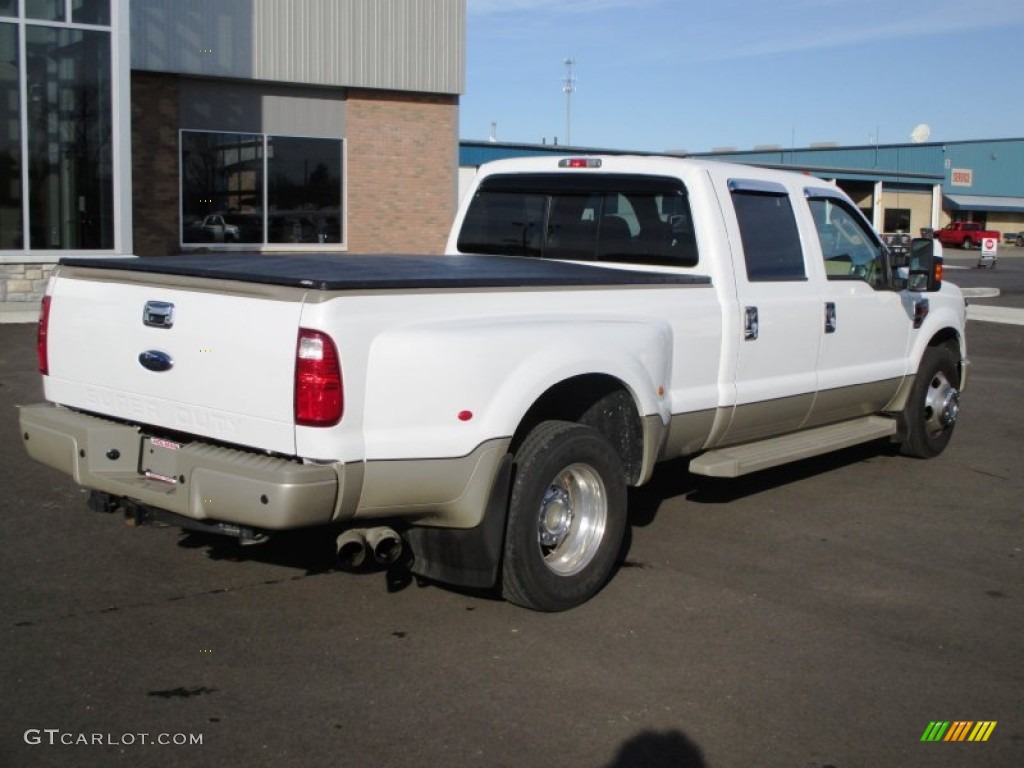 Oxford White 2008 Ford F350 Super Duty King Ranch Crew Cab Dually Exterior Photo #89245129